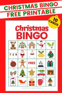 Christmas Bingo - FREE Printable Christmas Game with 10 Cards!