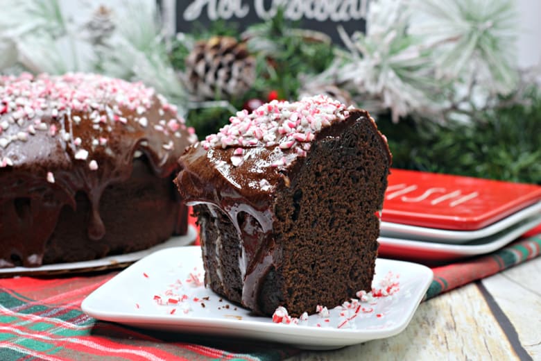 peppermint mocha bundt cake (in tree form!) — the farmer's daughter