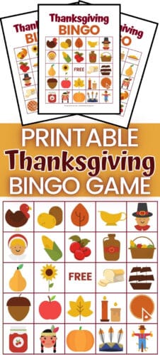 Free Printable Thanksgiving Bingo Game