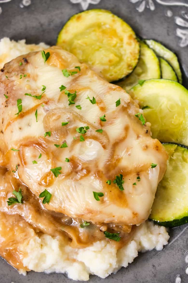 French Onion Pork Chops (OnePan Recipe)