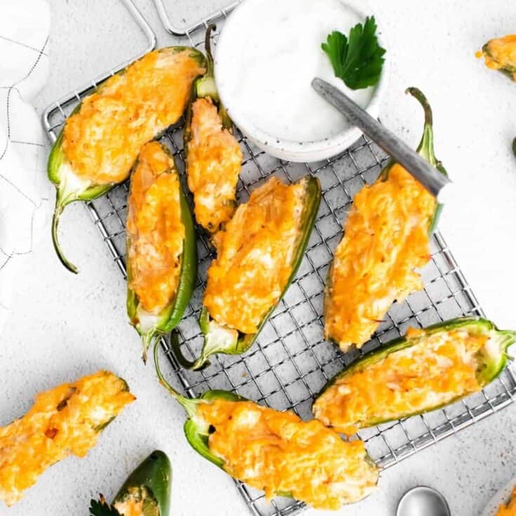 Buffalo Chicken Jalapeno Poppers