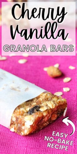 Cherry Vanilla Granola Bars
