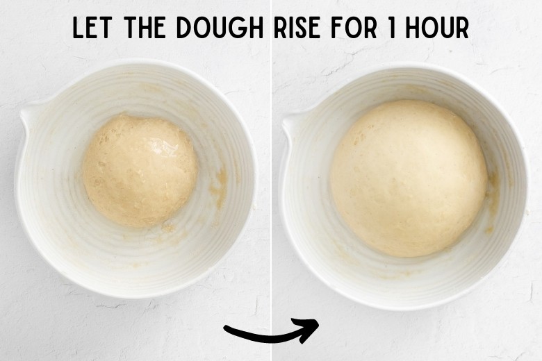 let the dough rise for 1 hour