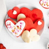 Heart Shaped Shortbread Cookies