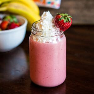 Strawberry Banana Smoothie with Yogurt
