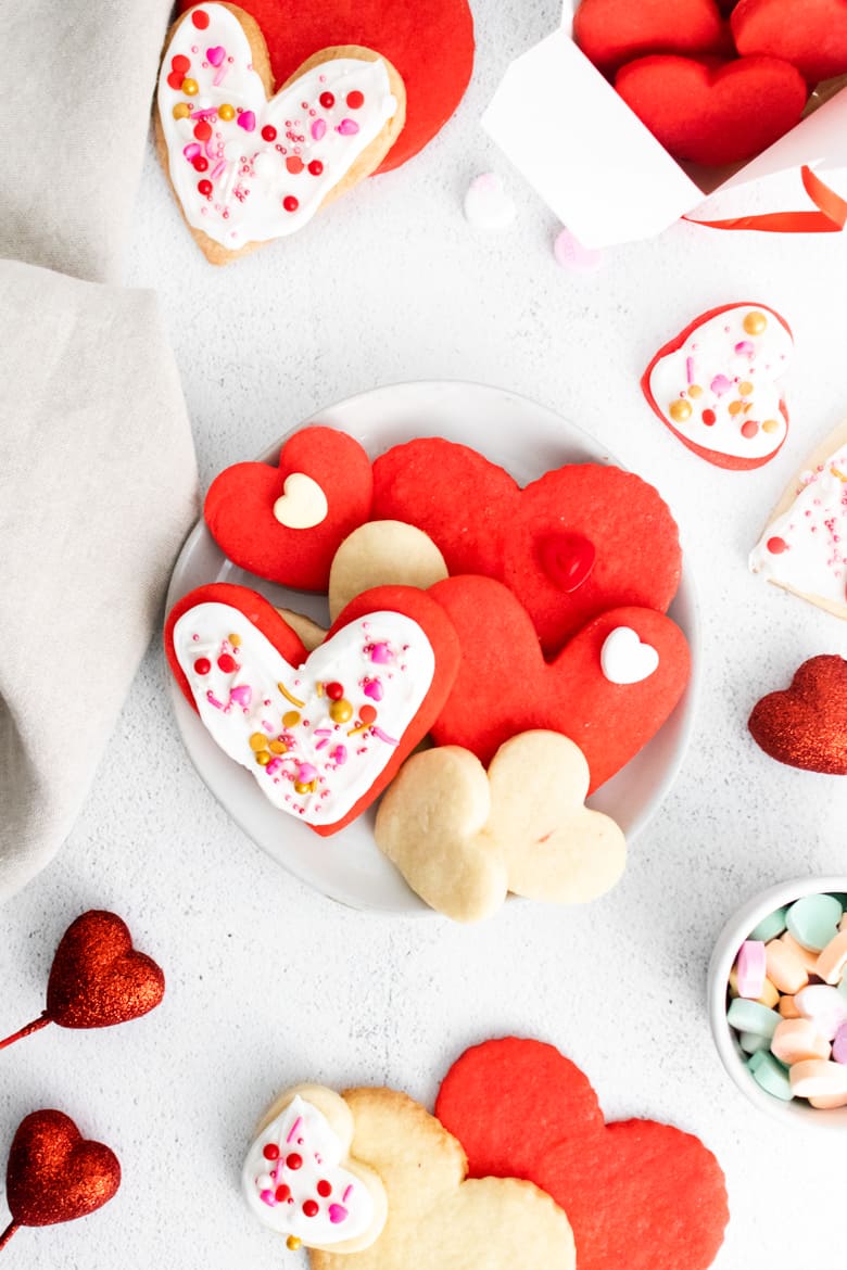 Quick and Easy Heart Shaped Shortbread Cookies » The Tattered Pew