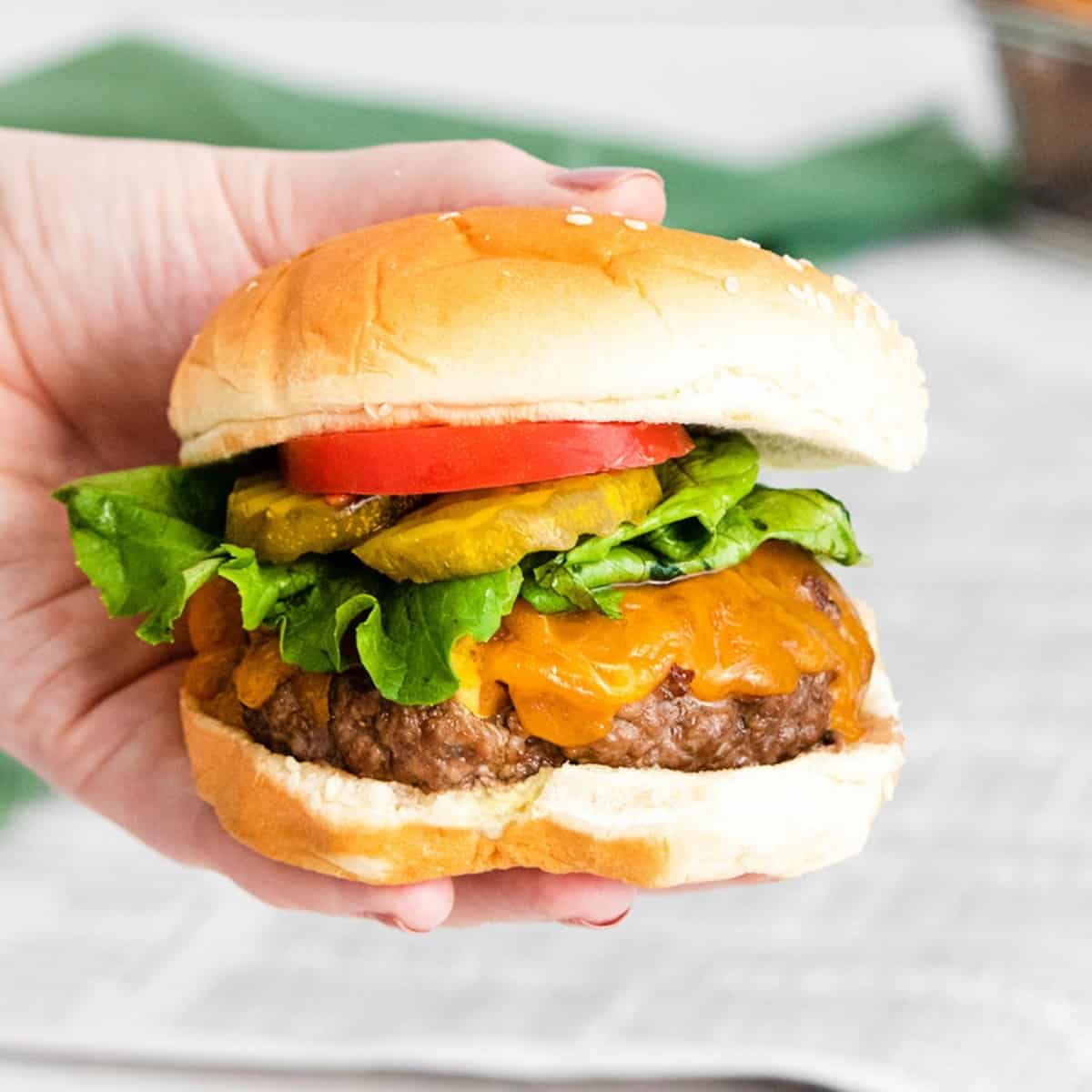 air-fryer-hamburgers