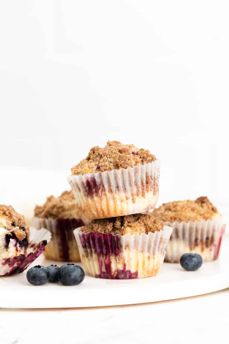 Lemon and blueberry muffins