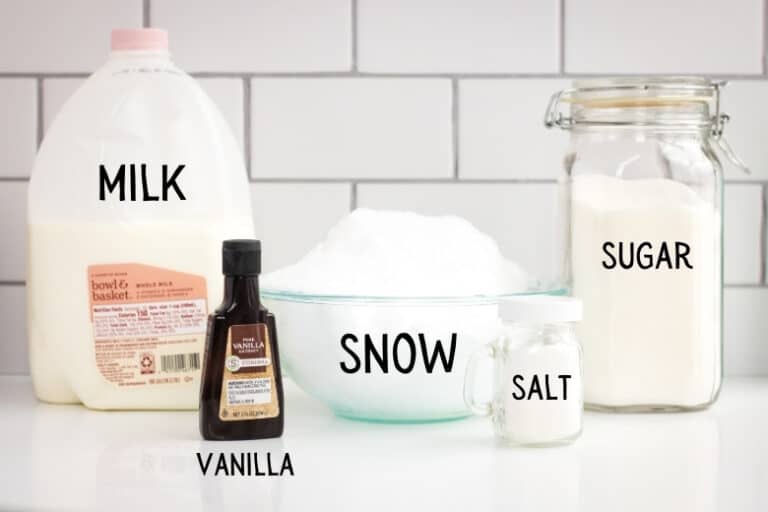 Easy Snow Ice Cream Recipe without Sweetened Condensed Milk 