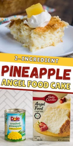 2-Ingredient Pineapple Angel Food Cake