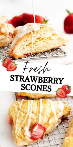 Fresh Strawberry Scones