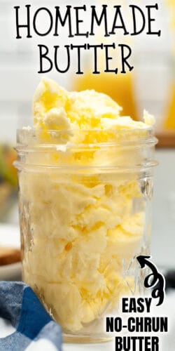 Homemade Butter - Easy no-chrun recipe