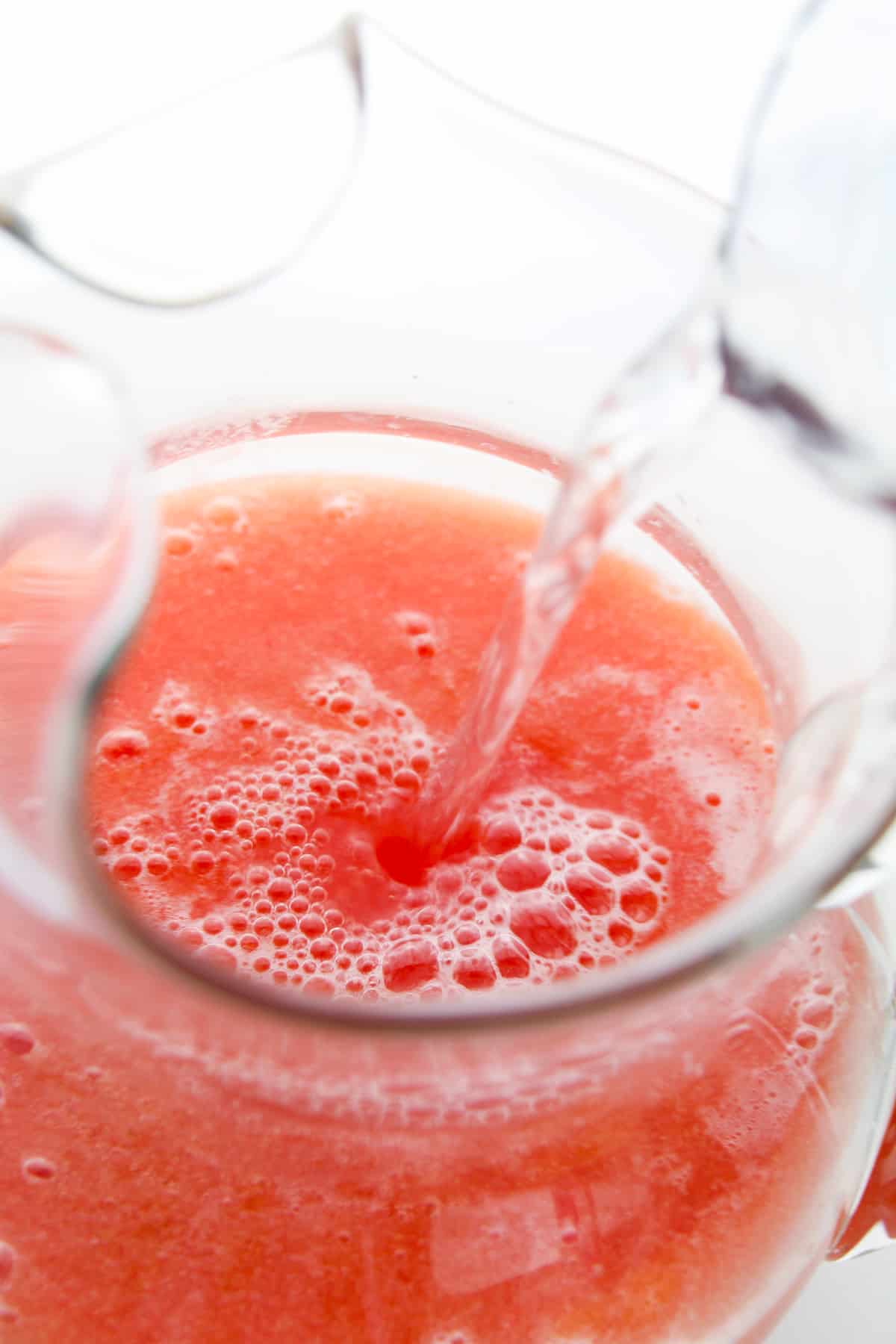 glass pitcher or watermelon lemonade
