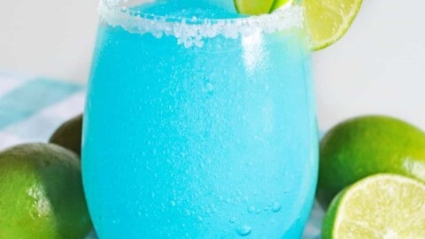 Blue Mermaid Water Margarita Cocktail - A Grateful Meal