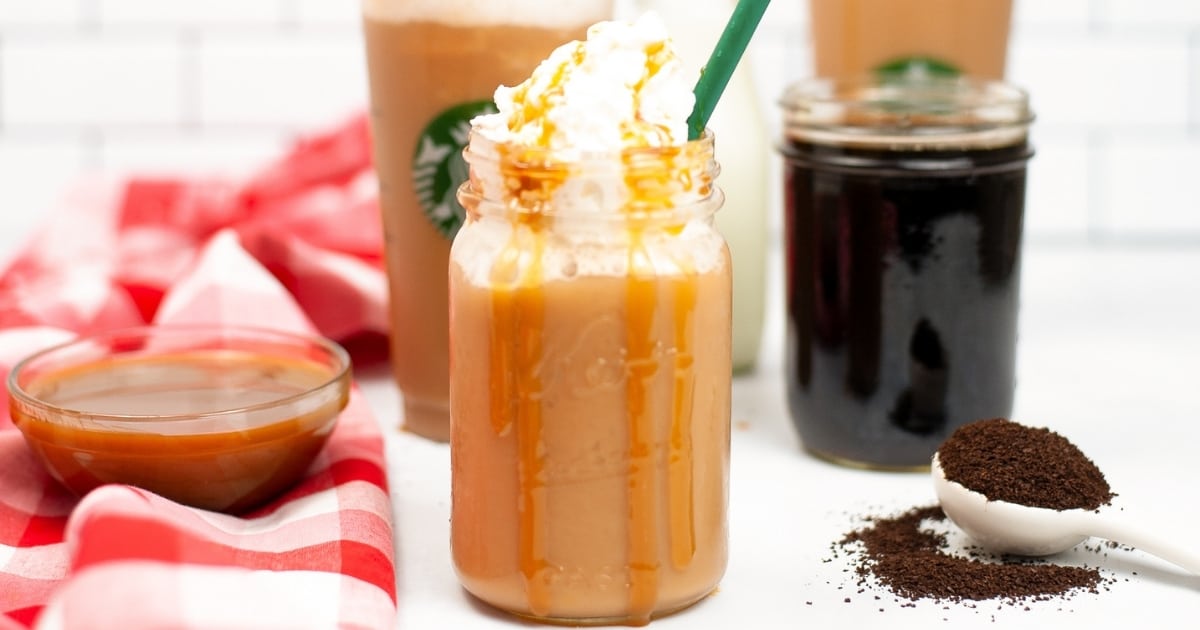 caramel frappuccino with frappe machine｜TikTok Search