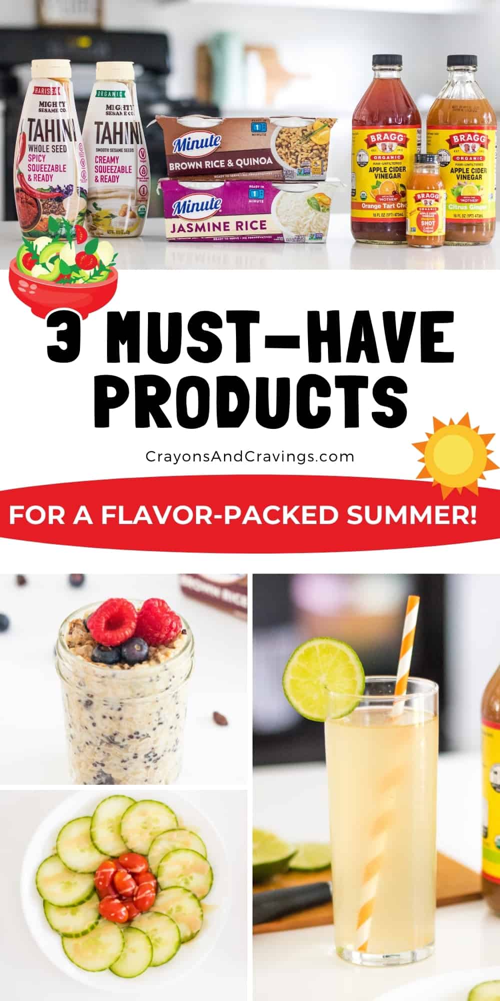 Pinterest Image, Reads: Must Have Products for a Flavor Packed Summer
