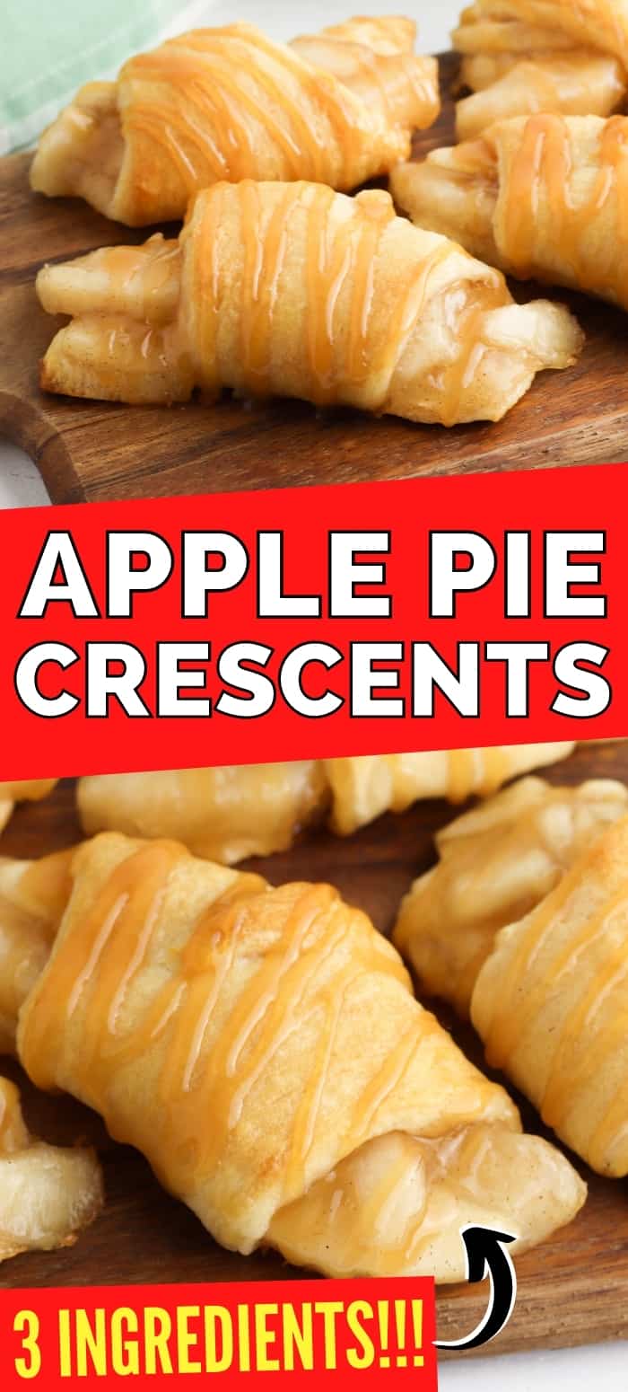 Apple Pie Crescent Rolls (Easy 3 Ingredient Recipe!)