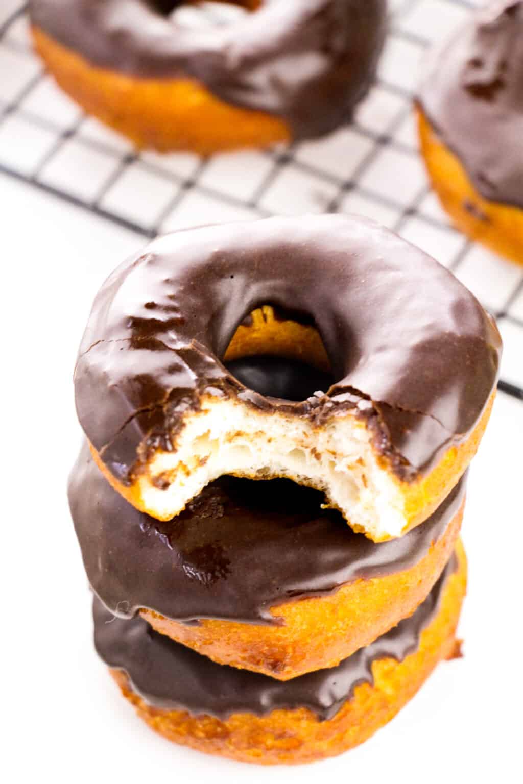 Chocolate Glazed Biscuit Donuts Recipe