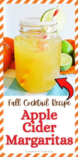 Fall Cocktail Recipe; Apple Cider Margaritas