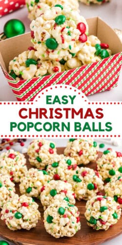 Easy Christmas Popcorn Balls