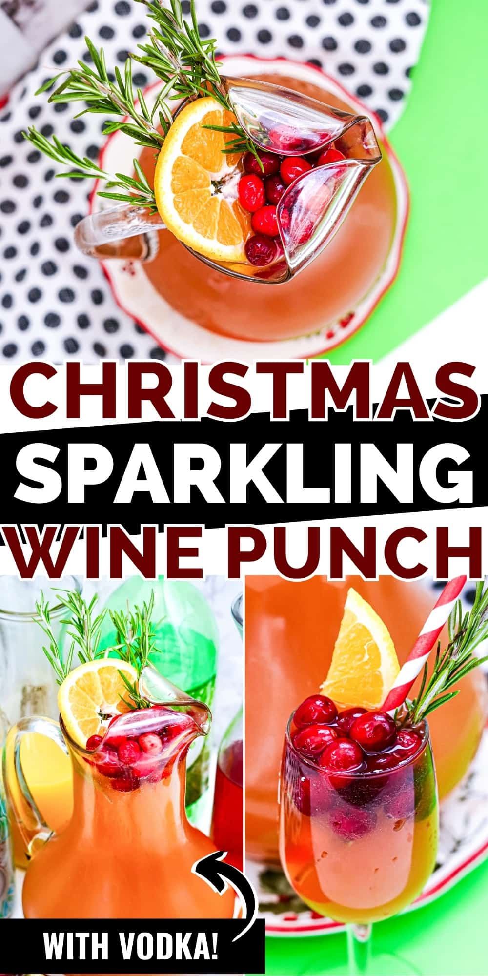 Christmas Sparkling Wine Punch