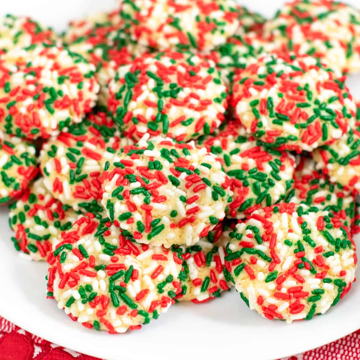 Christmas Sprinkle Pudding Cookies