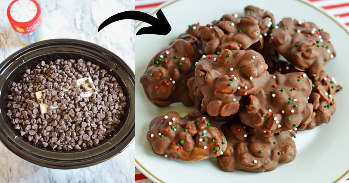 Crockpot Candy (Easy 4 Ingredient Christmas Candy)