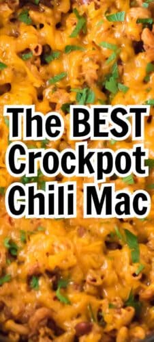 The Best Crockpot Chili Mac pin.