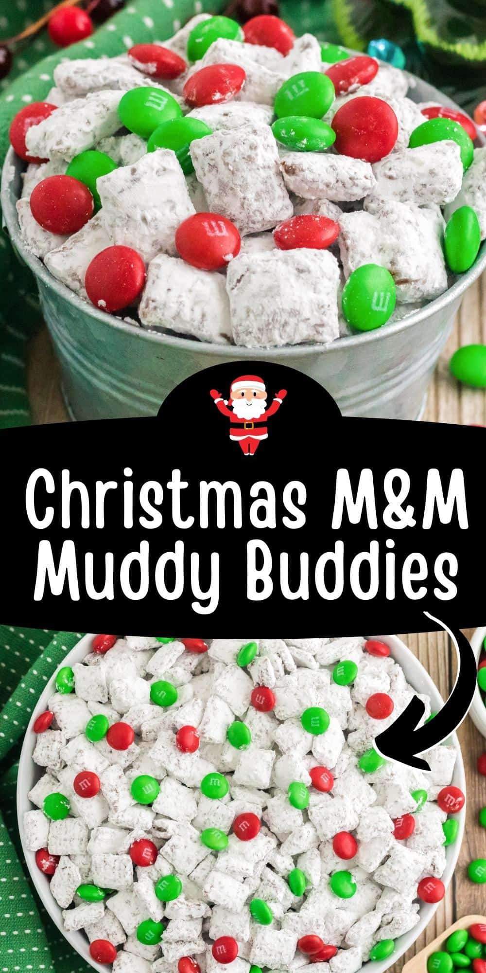 Christmas M&M Muddy Buddies Pin Image