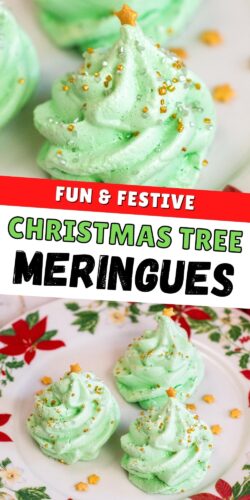 Fun and Festive Christmas Tree Meringues