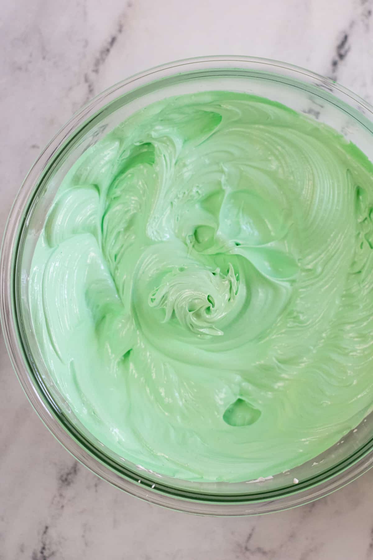 green meringue batter