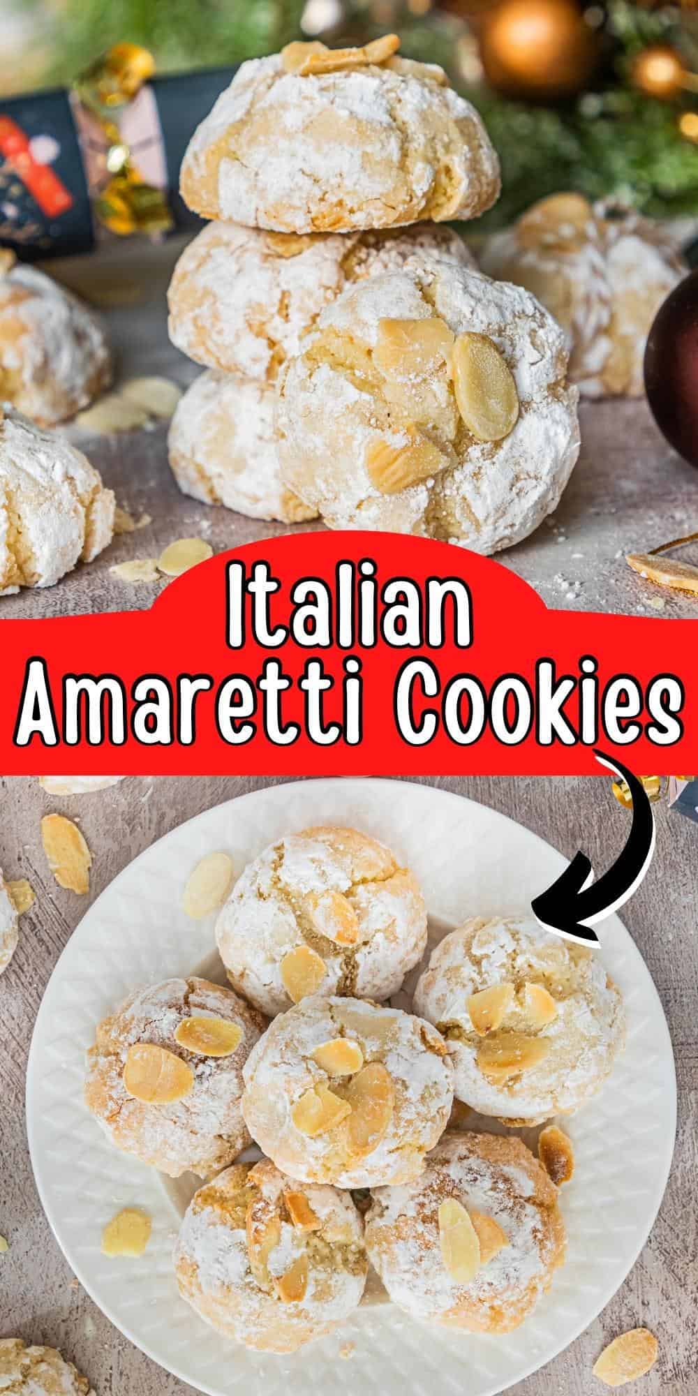 Soft Crumbly Italian Almond Amaretti Cookies