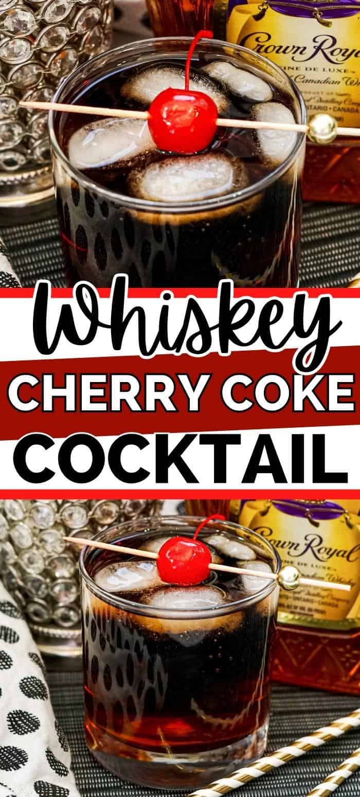 Whiskey Cherry Coke Cocktail