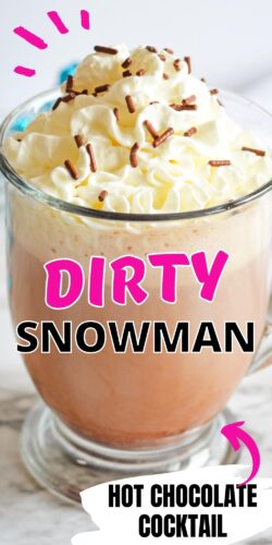 Dirty Snowman Hot Chocolate Cocktail