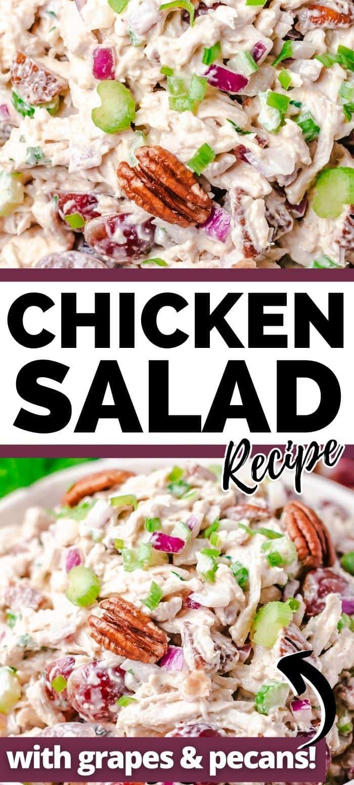 Chicken Salad with Grapes, Pecans, and Celery