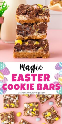 Magic Easter Cookie Bars Pinterest Image