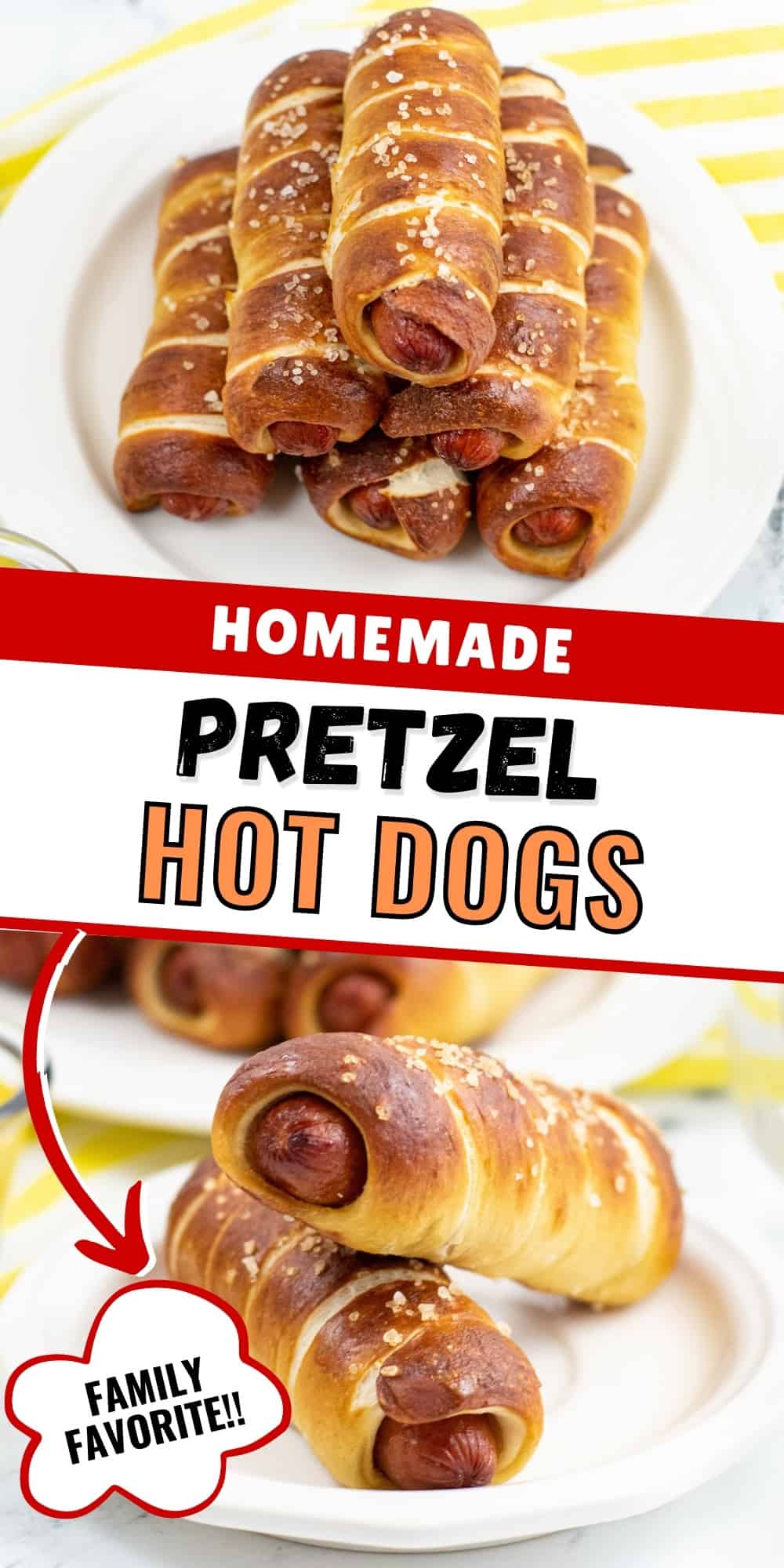 Homemade Pretzel Hot Dogs - Family Favorite! Pin