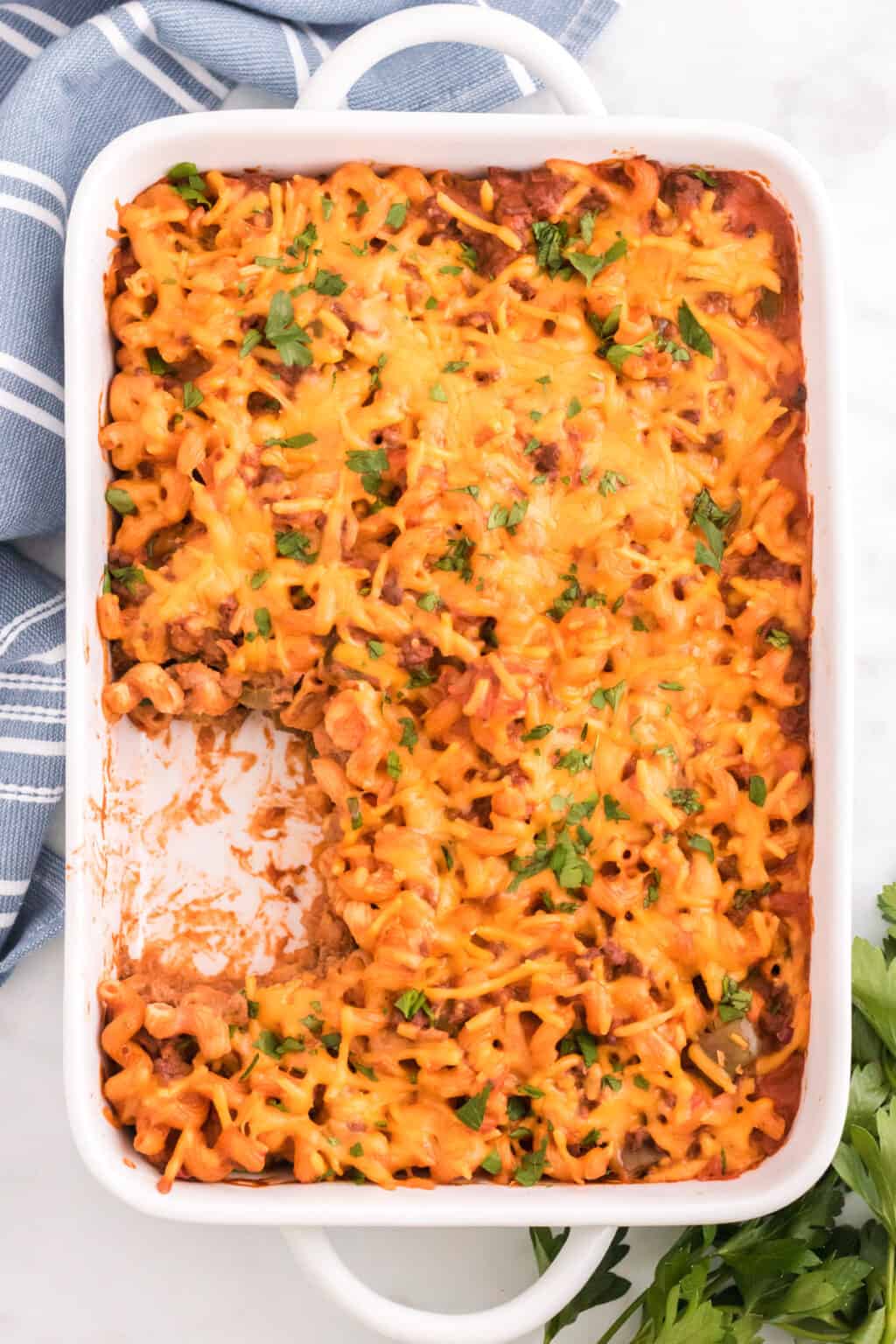 Cheesy Sloppy Joe Casserole With Noodles And Manwich