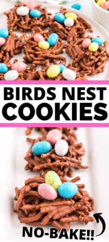 Birds Nest Cookies; No-Bake