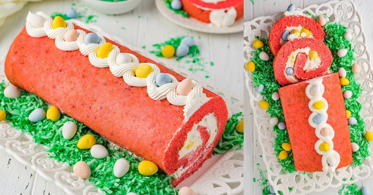 Easter Egg Cake Roll Recipe