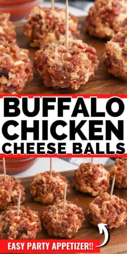 Buffalo Chicken Cheese Balls; easy party appitizer!