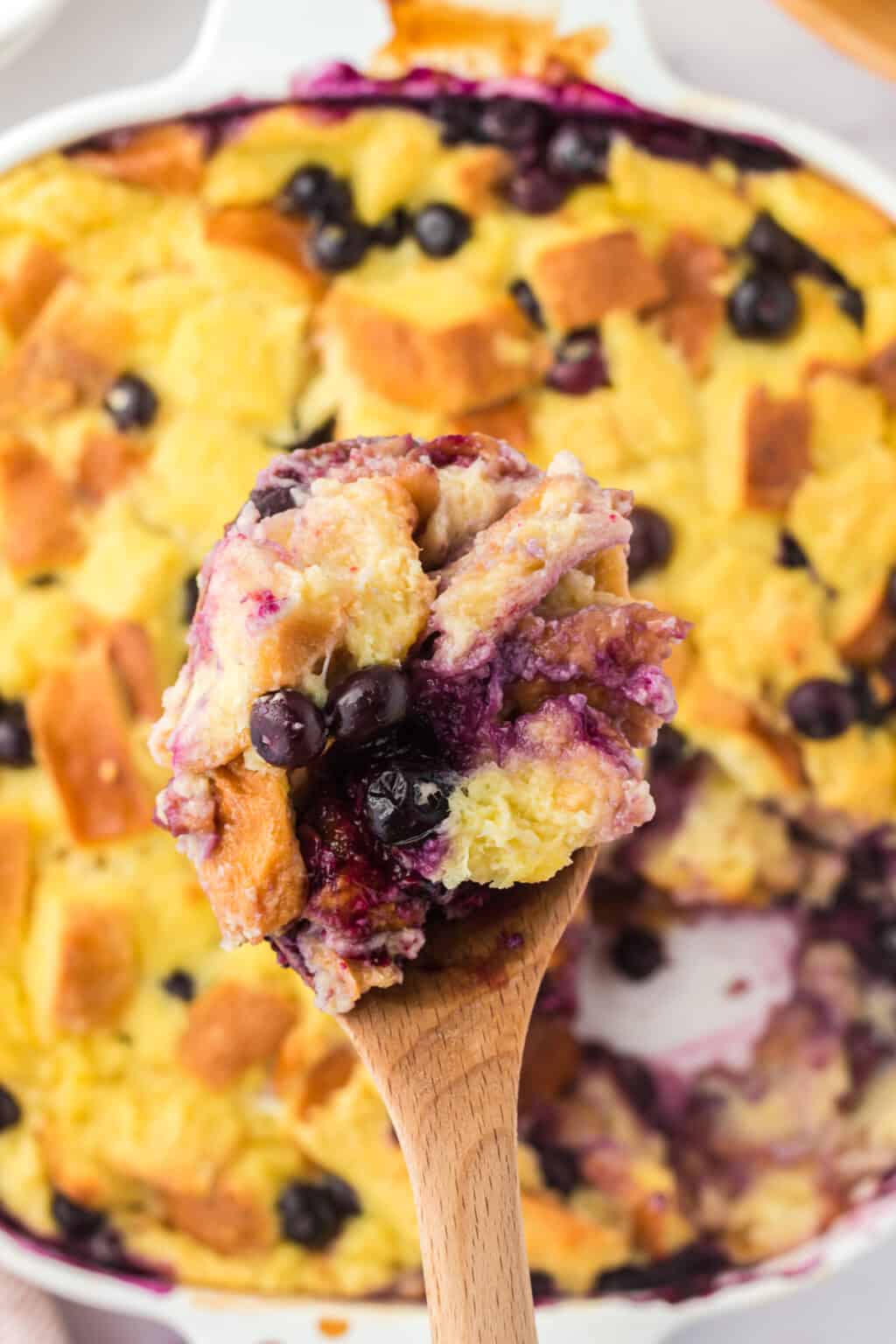 Lemon Blueberry Bread Pudding Recipe