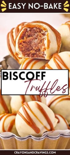 Easy no-bake Biscoff Truffles Pin