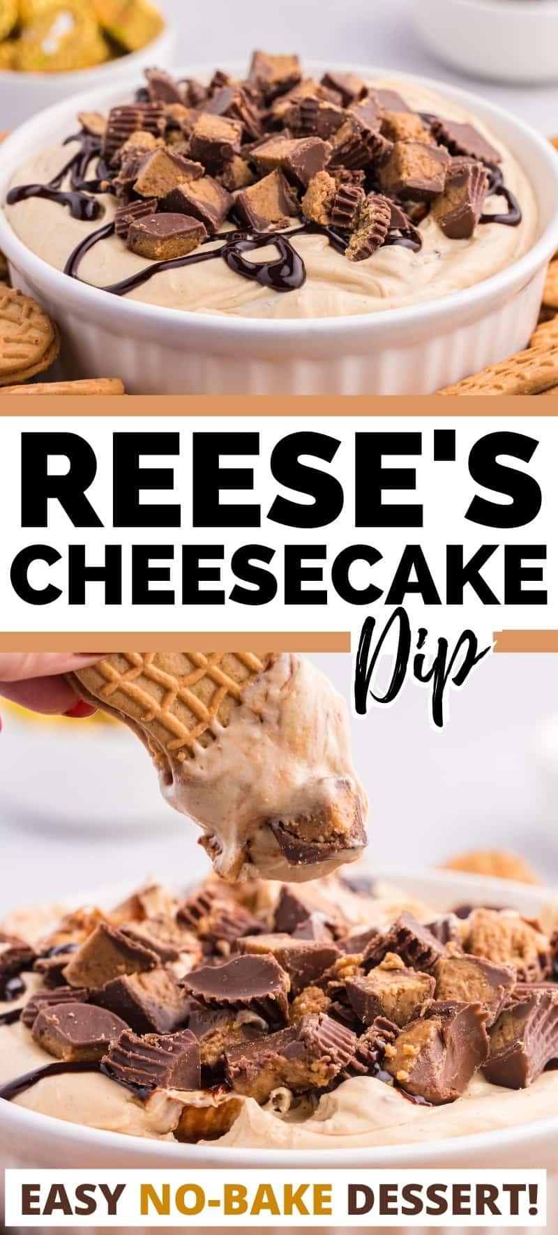 Reese's Cheesecake Dip - Easy No-bake Dessert!
