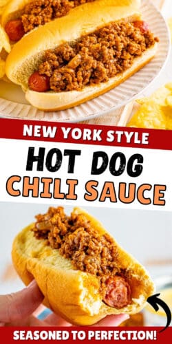 New York Style Hot Dog Chili Sauce