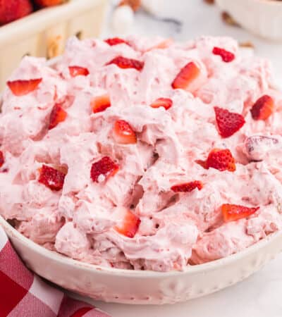 Strawberry fluff dessert salad.