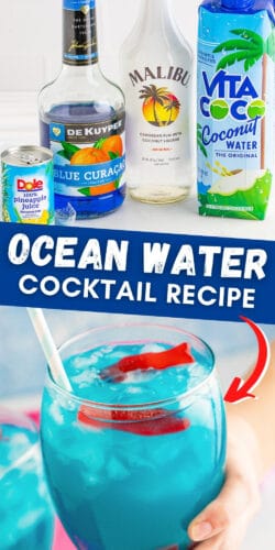 Ocean water cocktail recipe.
