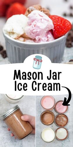 Mason Jar Ice Cream Pin.