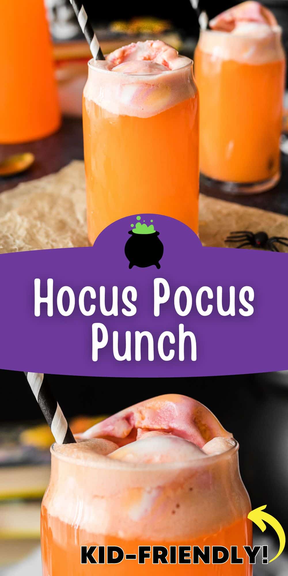 Hocus Pocus Punch (Non-Alcoholic Halloween Punch for Kids)