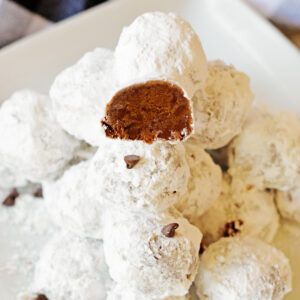 Double Chocolate Snowball Cookies